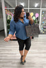 Black Stretch Capri Pants (Plus)