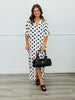 Polka Dot Button Down Shirt Dress (Reg.)