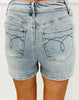 Judy Blue Farrah Fold Over Slim Shorts (Reg. and Plus)