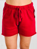 Garnet Red Malibu Mid Rise Shorts (Reg.)