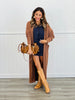 Navy/Brown Striped Sweater Skirt Set (Reg.)