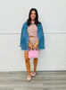 Vintage Wash Denim Polka Dot Shacket (Reg.)