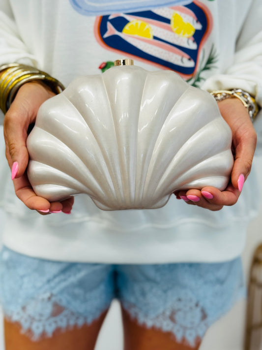 Pearl Seashell Clutch
