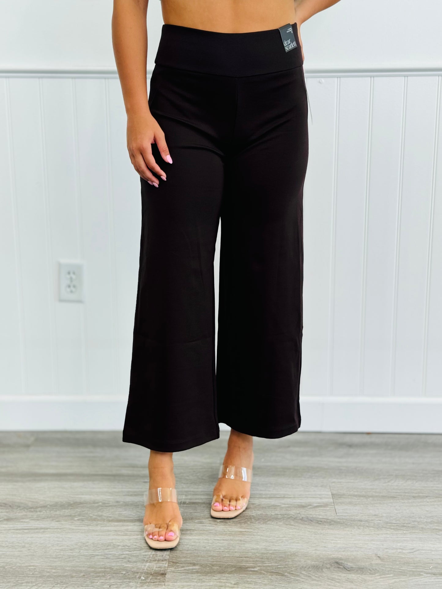 Dear Scarlett Magic Wide Leg Cropped Pants (Reg. & Plus)- 10 Colors