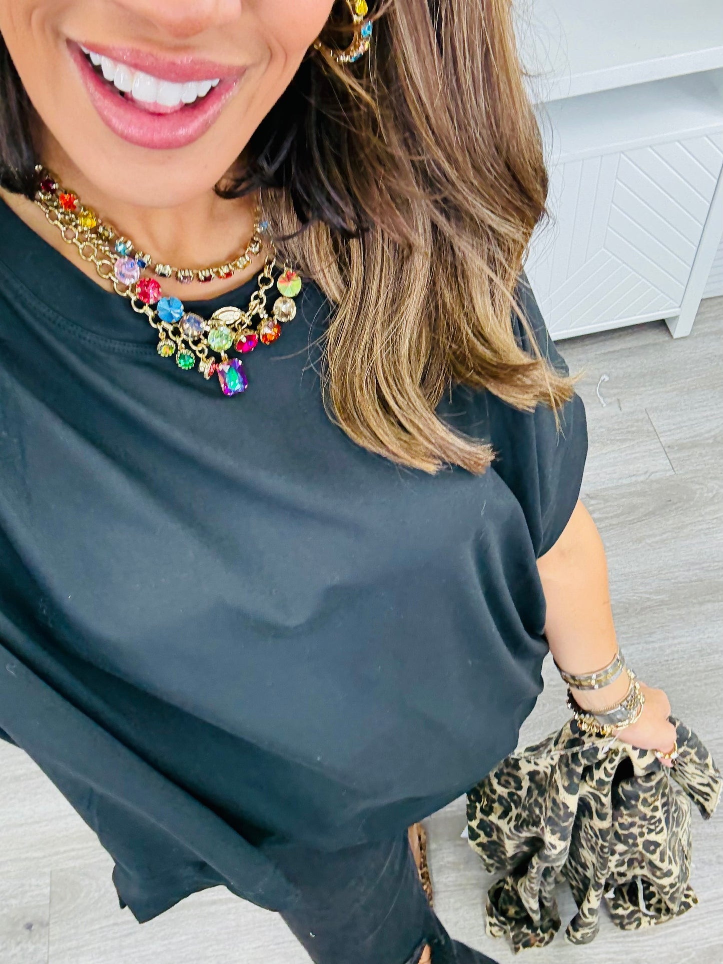 Cozy Short Sleeve Top (Reg. and Plus) - 2 Colors