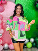 Queen Of Sparkles Licensed Lavender, Pink & Green Wicked Icon Sweatshirt (Reg. and Plus)