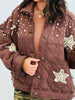 POL Chocolate Quilted Stars/Pearl Jacket (Reg.)