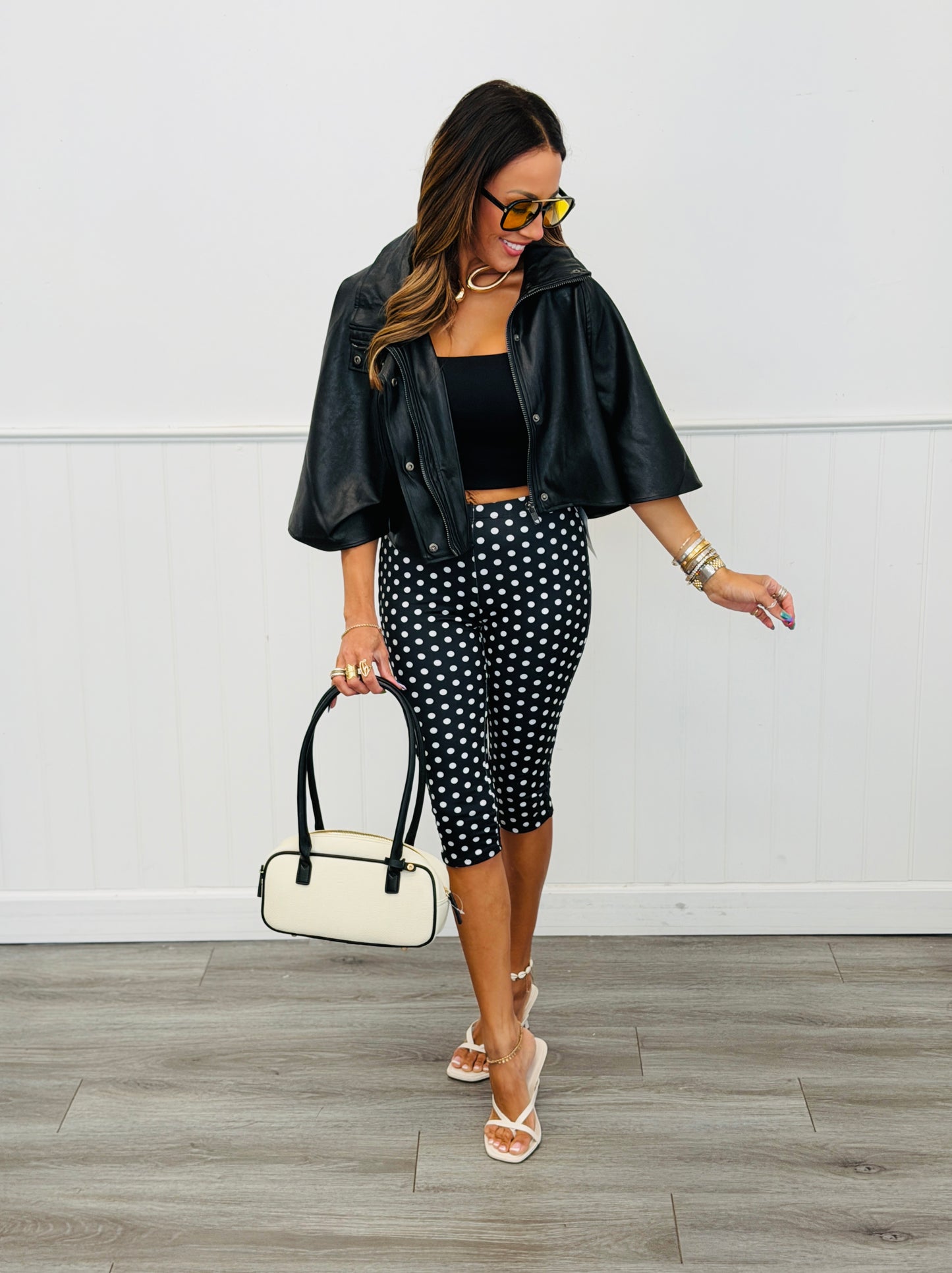 Polka Dot Capri Pants (Reg. and Plus)