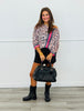 Leopard Striped Pullover Top (One Size)