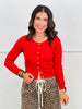 Fitted Button Up Sweater Cardigan (Reg.)-4 Colors