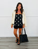 Black Polka Dot Strapless Blouse (Reg.)