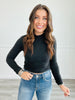 Ribbed Velvet Long Sleeve Top (Reg. & Plus)- 4 Colors