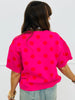 Polka Dot Short Sleeve Sweater Top (Reg.) - 3 Colors