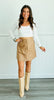 Fab Faux Leather Mini Skirt (Reg.)- 2 Colors