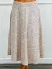 Blush/Pink Tweed Midi Skirt (Reg & Plus)