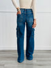 Risen Dark Add A Little Flare Cargo Jeans (Reg & Plus)