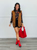 Camel Faux Suede Studded Vest (Reg.)