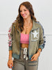 POL Vintage Moss Stars & Stripe Sleeves Jacket (Reg.)