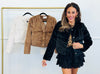 Faux Fur Button Down Jacket (Reg.) -3 Colors