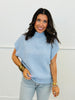 Mock Neck Drop Sleeve Sweater Top (Reg.)-3 Colors