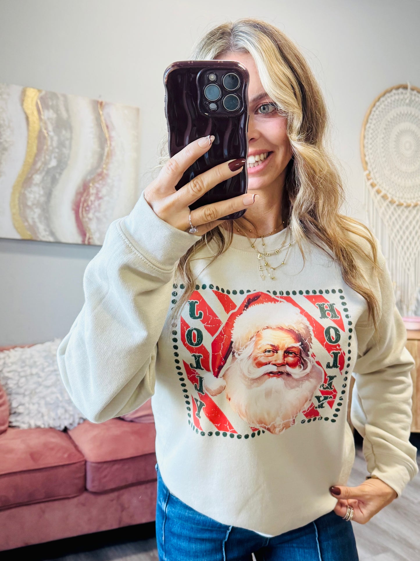 Holly Jolly Vintage Sweatshirt (Reg. and Plus)