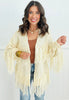 Ivory Fringe Fantasy Sweater Cardigan (Reg)