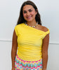 Double Layer Off Shoulder Blouse (Reg.)- 2 Colors