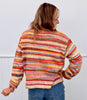 Yellow/Red Striped Pullover Sweater (Reg.)