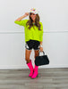 Center Seam Sweater Top Remix (Reg.) - 7 Colors