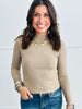 Ribbed Long Sleeve Panel Top (Reg.) - 6 Colors