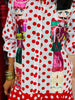Queen Of Sparkles  Red & White Polka Dot Metallic Nutcracker Dress (Reg. and Plus)