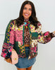 Brown Floral Paisley Contrast Corduroy Jacket (Reg.)