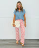 Lt. Blue Button Down Top (Reg.)