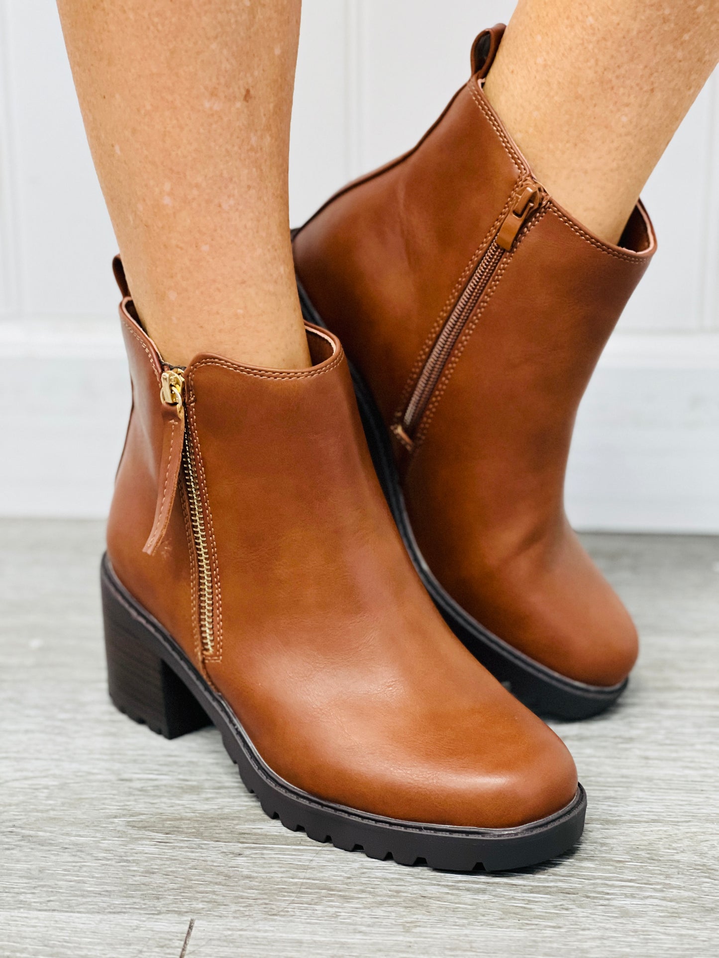 Brown Urban Edge Ankle Boots