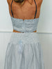 White/Black Dot Top & Maxi Skirt Set (Reg.)