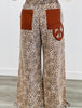 Taupe Peaceful Leopard Print Pants (Reg & Plus)
