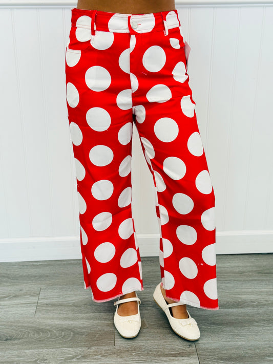 Red Beauty Big Polka Dot Trouser Pants (Reg.)