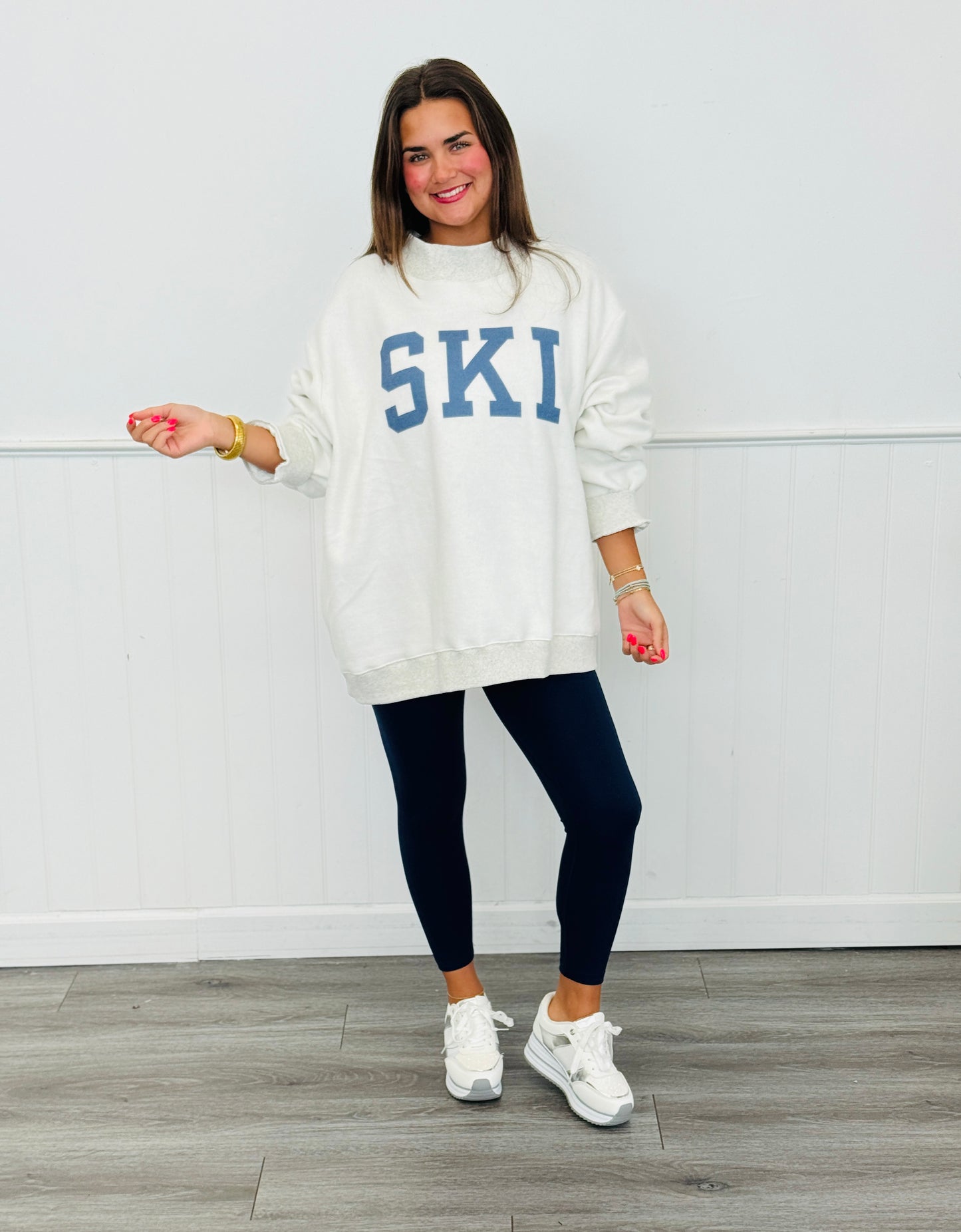 Ash Grey Apres/Ski Reversible Graphic Sweatshirt (Reg.)