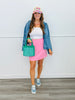 Rhinestone Mini Skort (Reg. and Plus) - 4 Colors