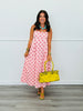 Pink Polka Dot Midi Dress (Reg.)
