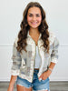 Green Multi Floral Patch Zip Up Jacket (Reg.)