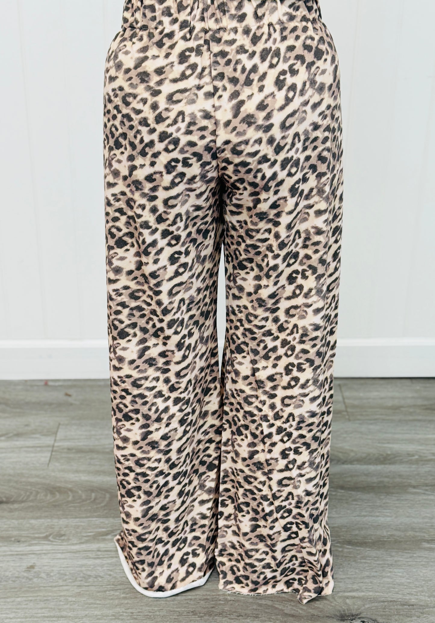 Leopard Knit Lounge Pants (Reg & Plus)