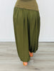 Shirred Harem Pants (Reg.) - 4 Colors