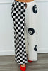 White/Black Split Decision 8 Ball Pants (Reg. and Plus)