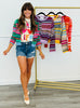 Stripe Delight Sweater Cardigan Top (Reg.) - 4 Colors