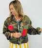 Camo Print Tiger Graphic Jacket (Reg.)