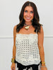 Polka Dot Lace Cami Top (Reg. and Plus)