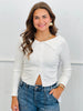 Essential Button Down LS Top (Reg.)-2 Colors