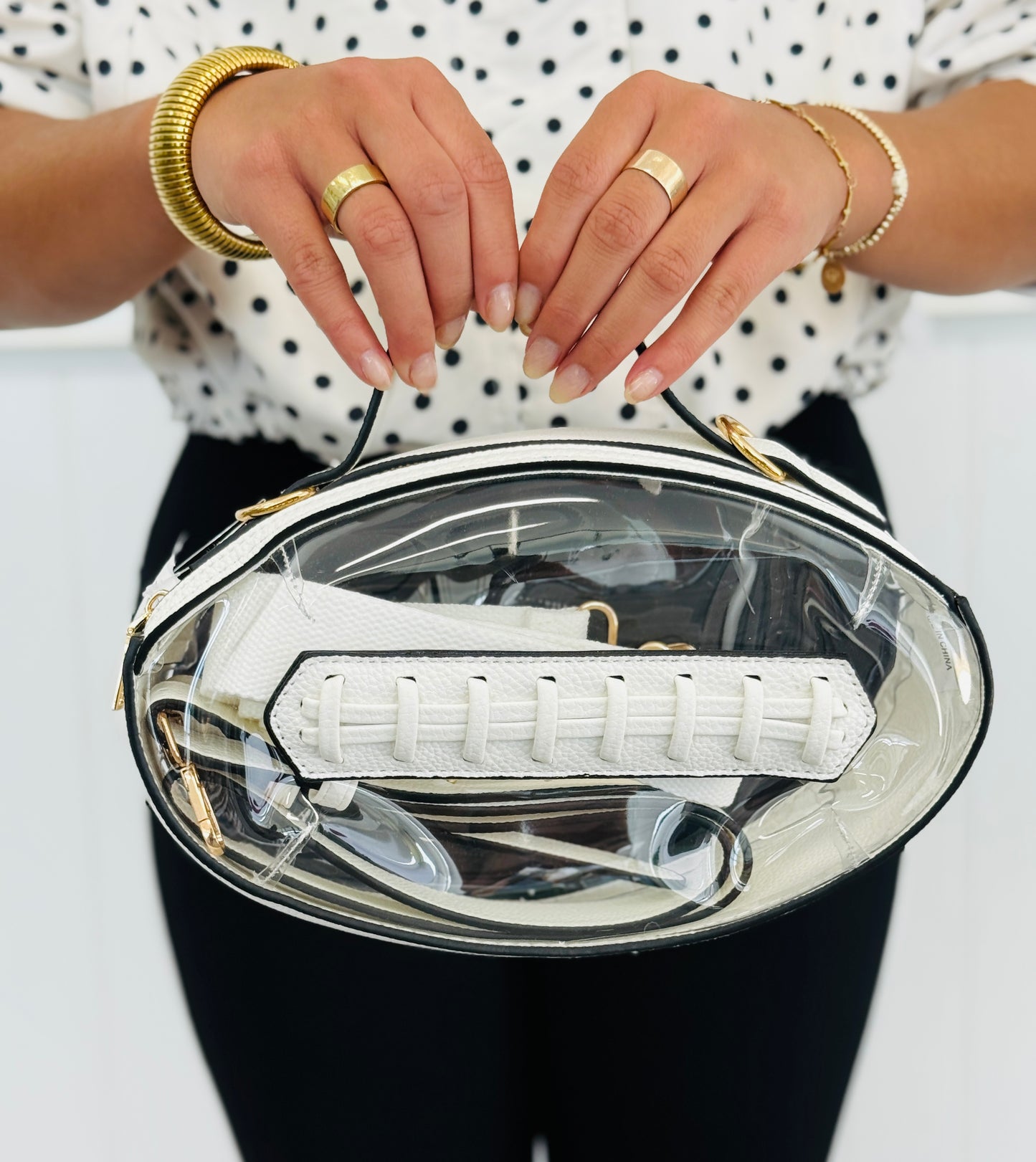 Clear Football Stadium Bag (8 colors)