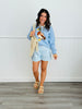 Light Blue Gingham Boxer Shorts (Reg.)